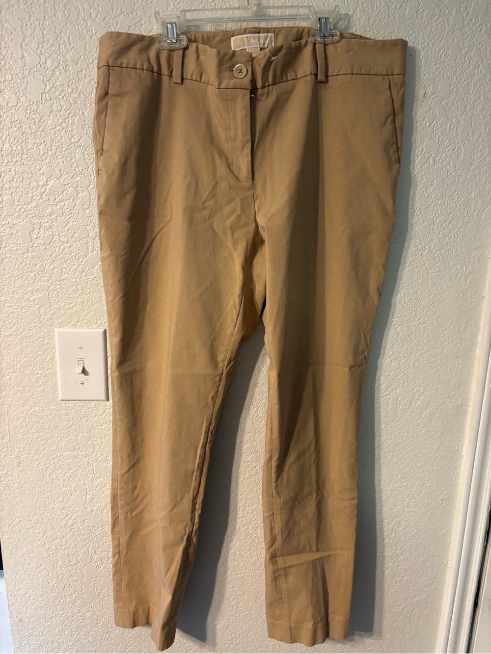 MICHAEL Michael Kors Tan Straight Leg Pants